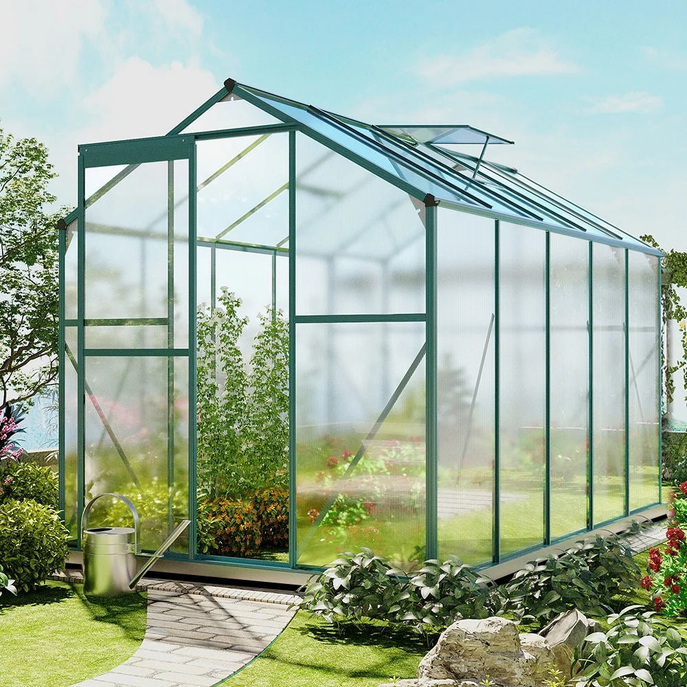 10 x 6 ft Aluminium Hobby Greenhouse with Base