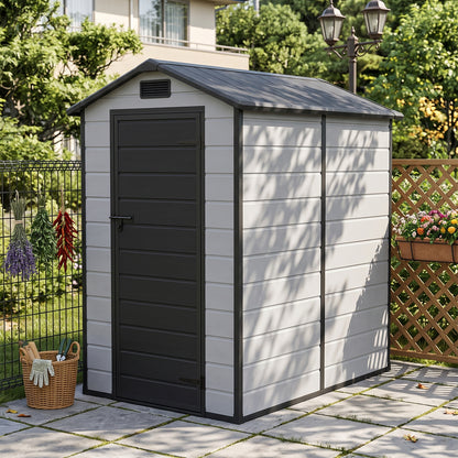 4x6 FT Outdoor Garden Plastic Storage Shed