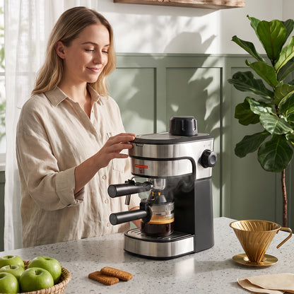 Espresso Coffee Machine with Milk Frother