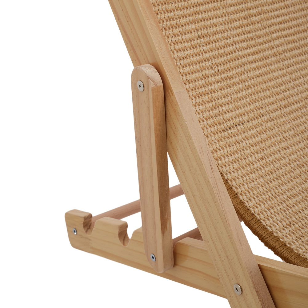 Pets Mood Sisal Cat Recliner Cat Bed for Scratching and Sleeping