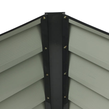 Outdoor Metal L-Shaped Raised Garden Bed