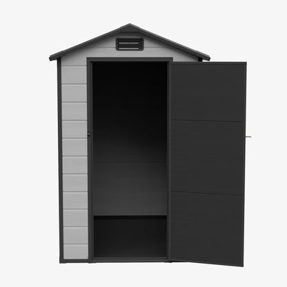 4x6 FT Outdoor Garden Plastic Storage Shed