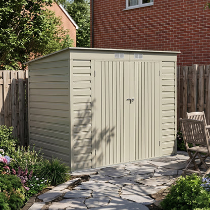 8x4FT Outdoor Metal Storage Shed