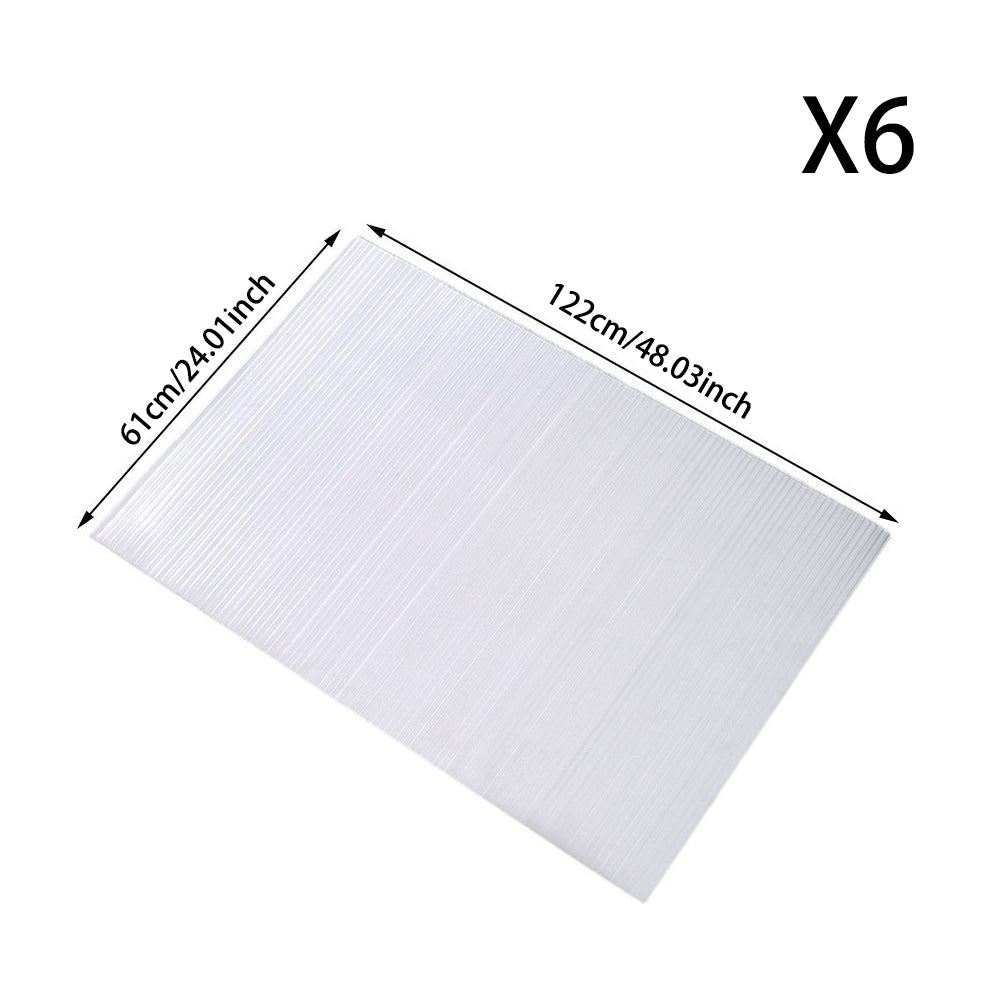 Set of 6 PC Twinwall Roofing Sheet Greenhouse Cover Glazed Panels