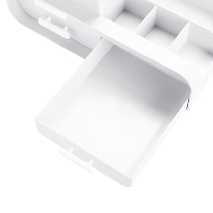 Multifunctional Plastic Desk Organizer with Drawers