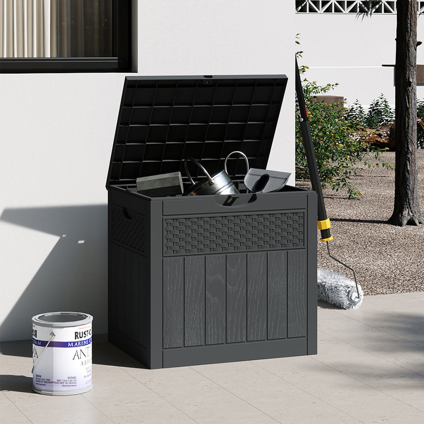 126L Waterproof Large Plastic Storage Box with a Padlock