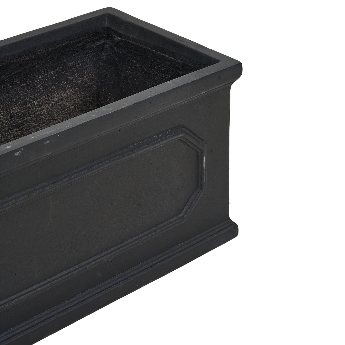 70cm Black Cement Flower Pot