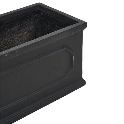 70cm Black Cement Flower Pot