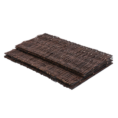 Trash Can Fence Wicker Privacy Fence