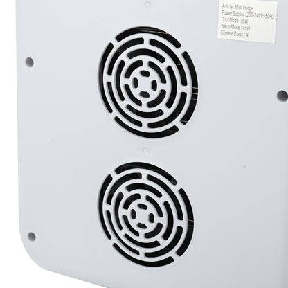 16L Dual-Use Mini Refrigerator with Glass Door