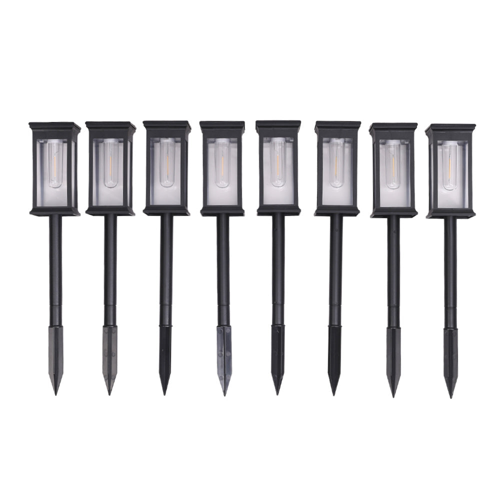 8Pcs Outdoor Solar-Powered Pathway Lights