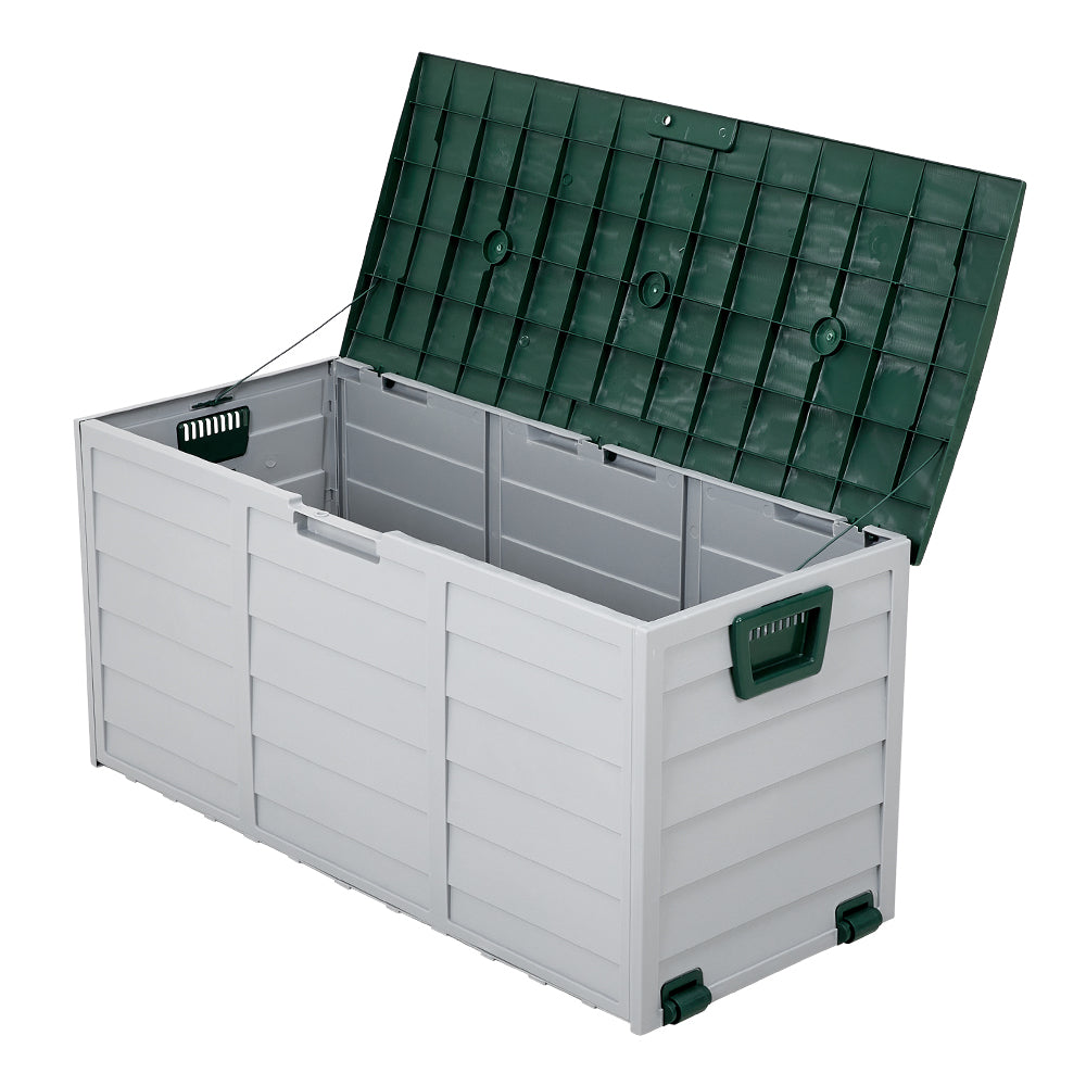 290L Green Top Outdoor Storage Box with Ventilation