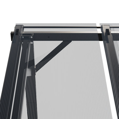 3X4.2M Wall-Mounted Patio Canopy