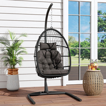 Outdoor Hanging Egg-Shaped Chair