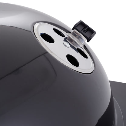 Outdoor Round Charcoal Grill with Side Table