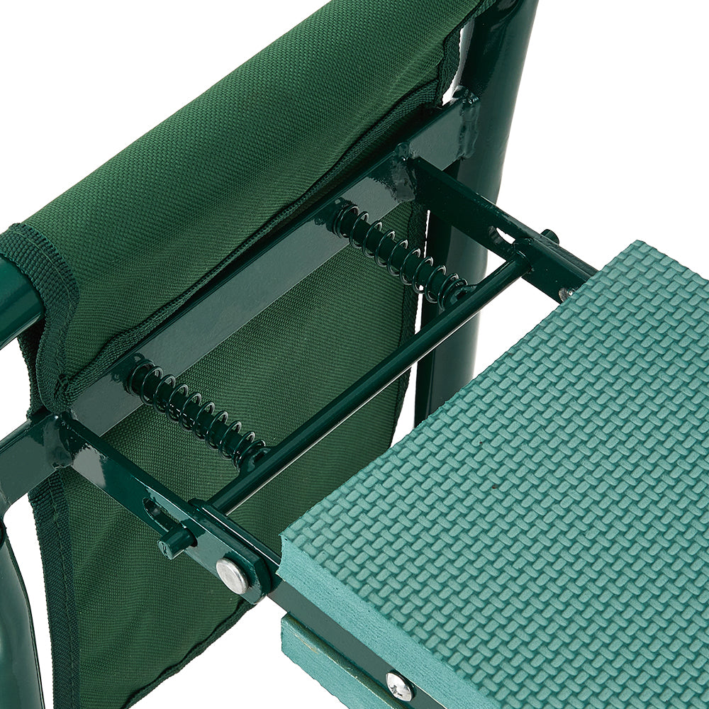 Folding Garden Kneeling Stool with 2 Detachable Tool Bags
