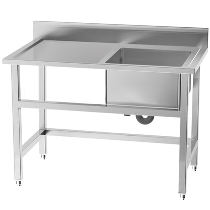 Commercial Stainless Steel Kitchen Single Bowl Sink