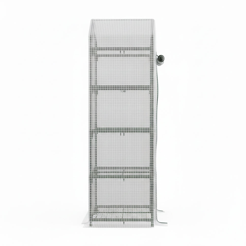 Mini Vertical Garden Greenhouse with White PE Mesh Cover