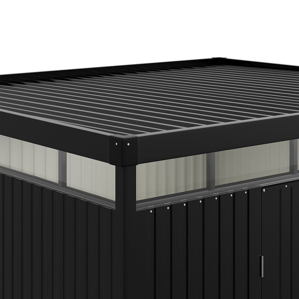 8.5 x 9.7ft Metal Garden Shed with Double Door
