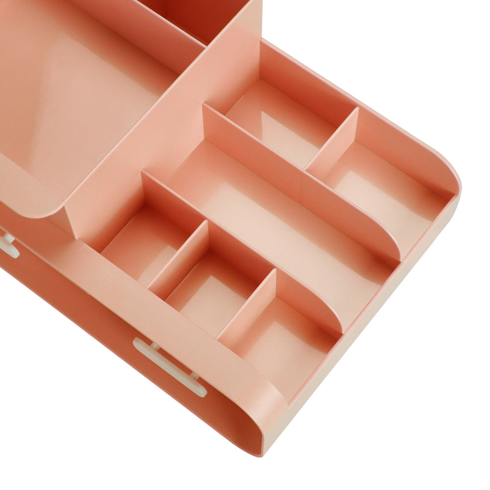 Multifunctional Plastic Desk Organizer with Drawers