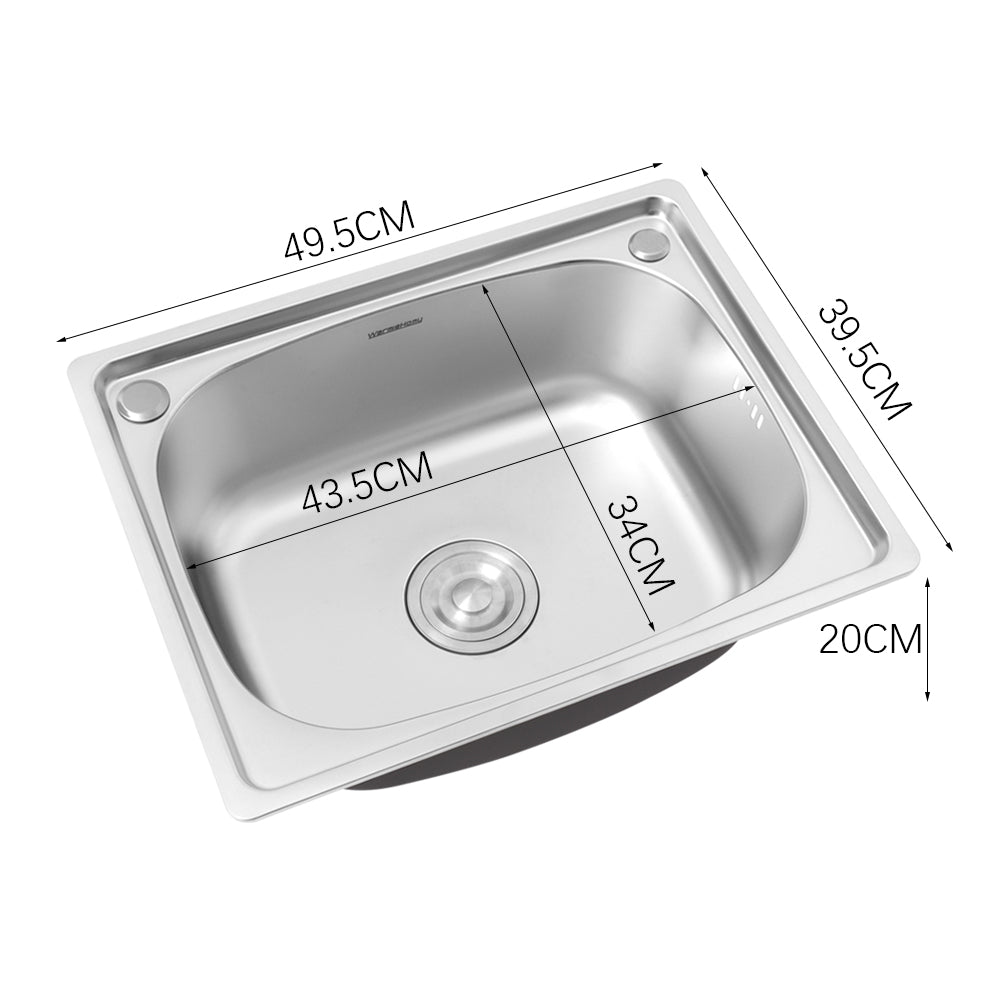 Single Bowl Kitchen Sink with Removable Drainer Set