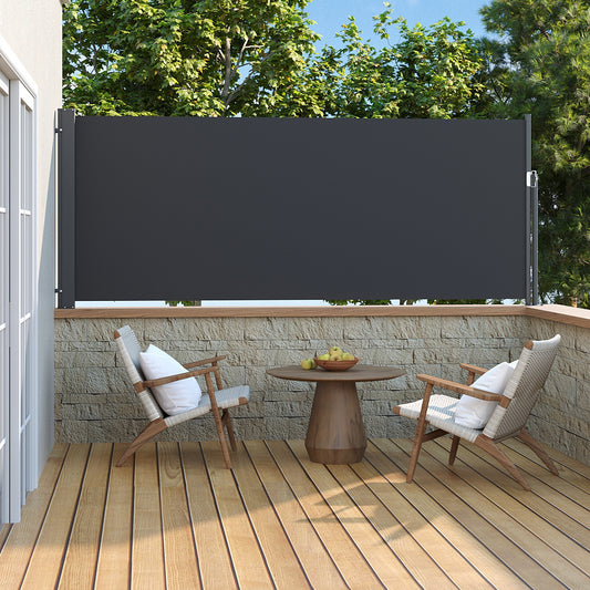 Side Awning Retractable Outdoor Privacy Screen