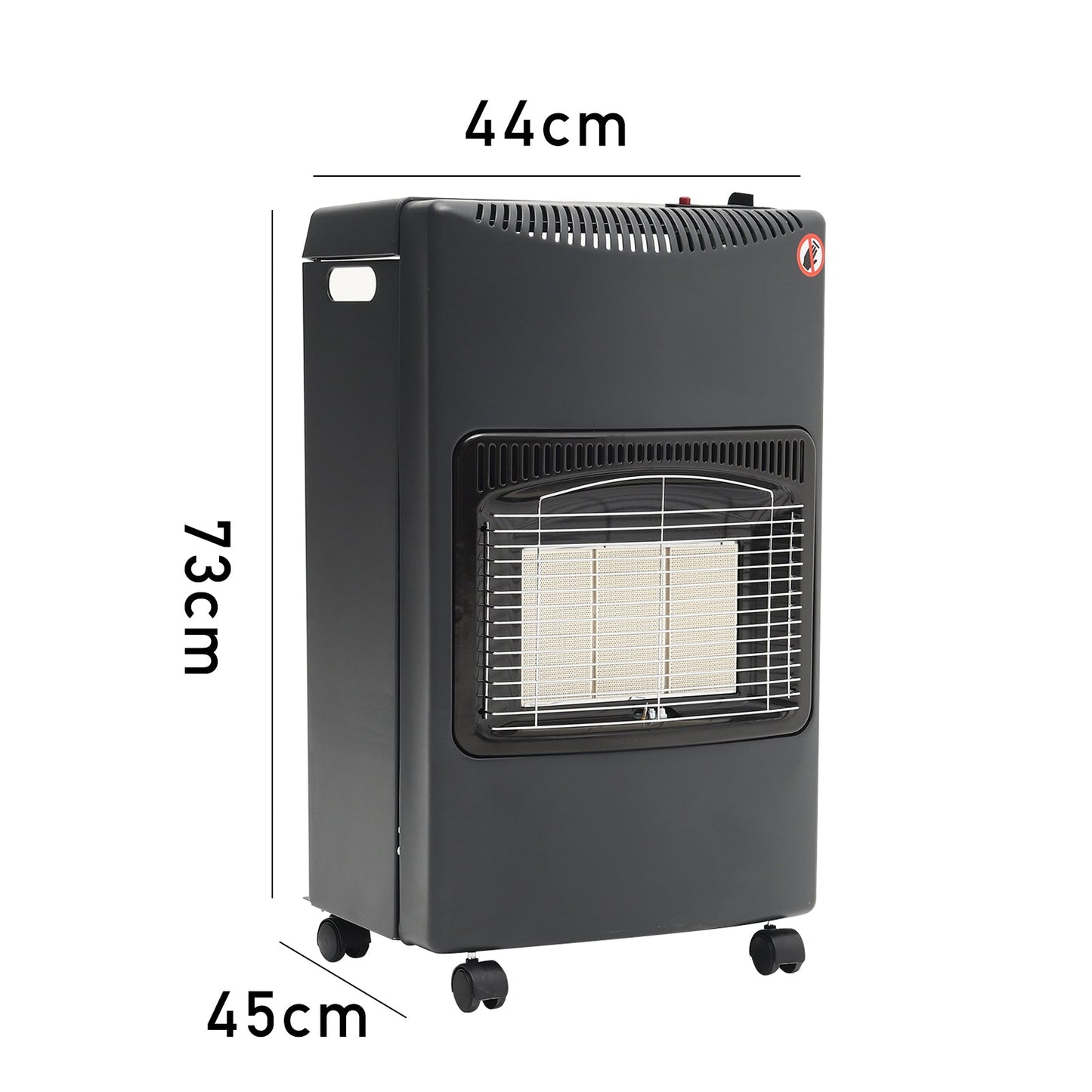 Ceramic Gas Heater with Wheels for Indoor and Outdoor