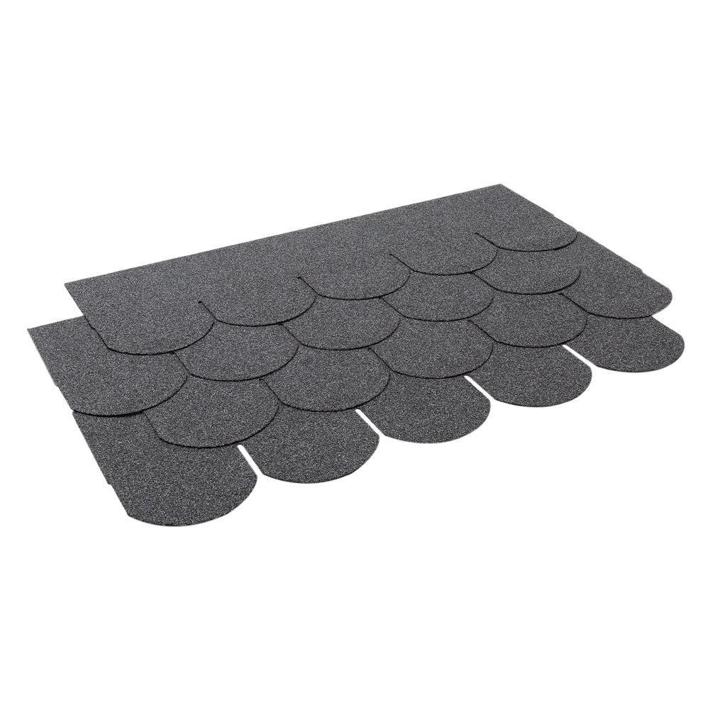 18Pcs Self-Adhesive Fish-Scale Asphalt Shingles Bitumen Roofing