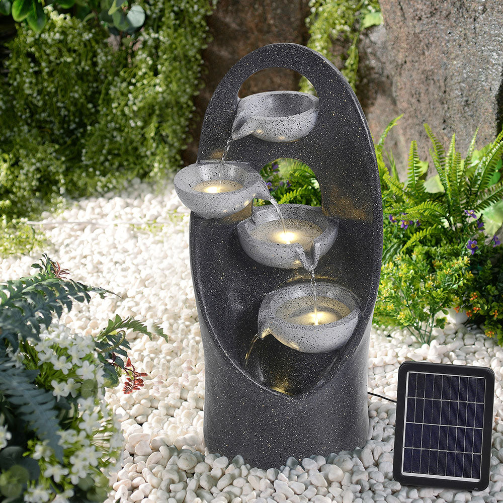 4-Tier Cascading Garden Water Feature