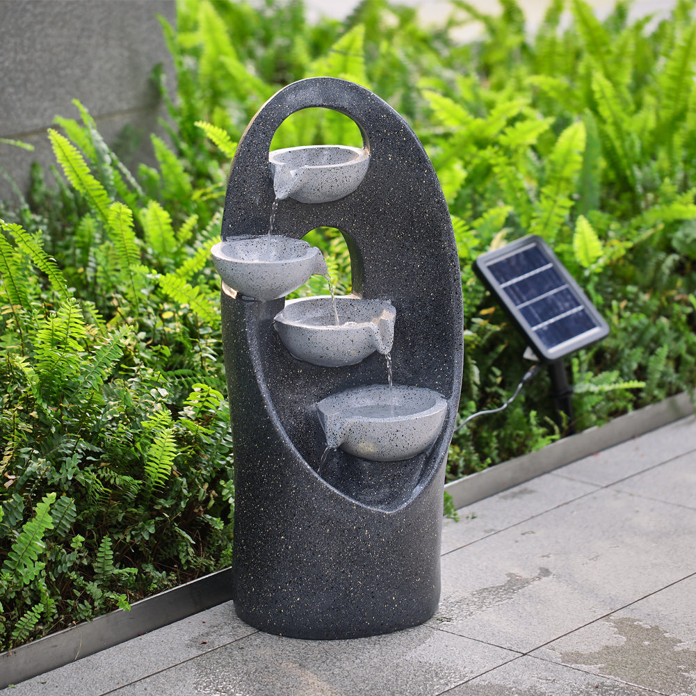 4-Tier Cascading Garden Water Feature