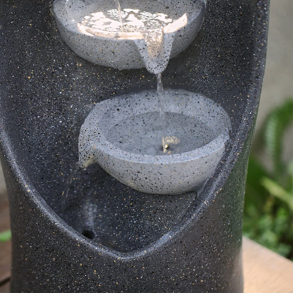 4-Tier Cascading Garden Water Feature