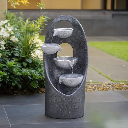 4-Tier Cascading Garden Water Feature