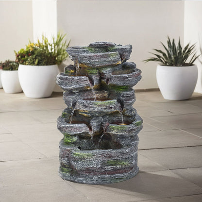 Faux Rock Garden Fountain