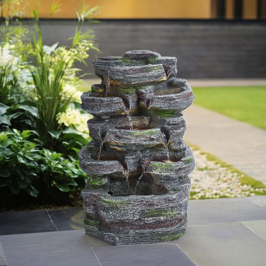 Faux Rock Garden Fountain