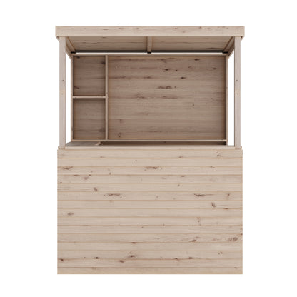 140CM Wide Solid Wood Garden Pub Bar Shed