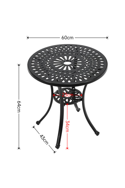 Cast Aluminum Round Patio Dining Table
