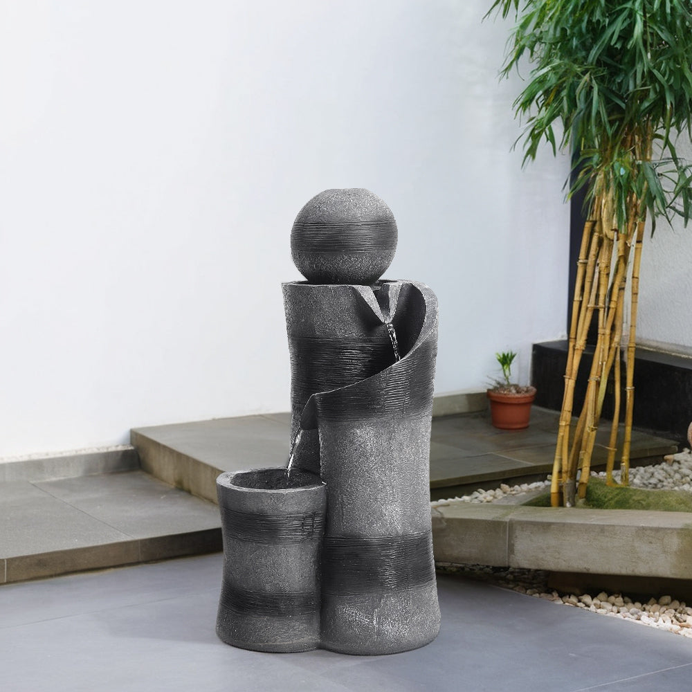 Outdoor Solar Powered Water Fountain Decor