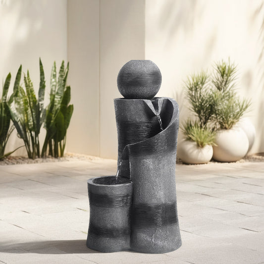 Outdoor Solar Powered Water Fountain Decor