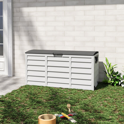 Outdoor Storage Deck Box with Wheels