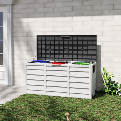 Outdoor Storage Deck Box with Wheels