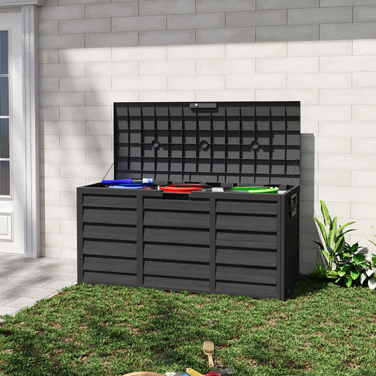 Outdoor Storage Deck Box with Wheels