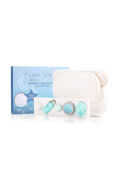 6Pcs Luxury Spa Bath Gift Set with Bathtub Pillow