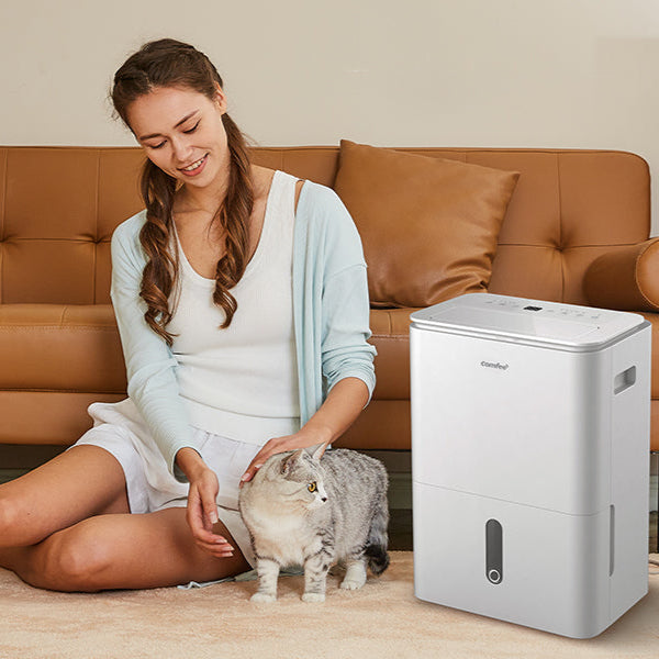 COMFEE' Easy Dry 20L/DAY Dehumidifier for Home with 3L Water Tank