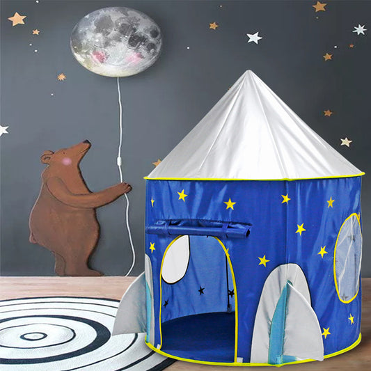 Spaceship Home Kids Playhouse Tent for Boys