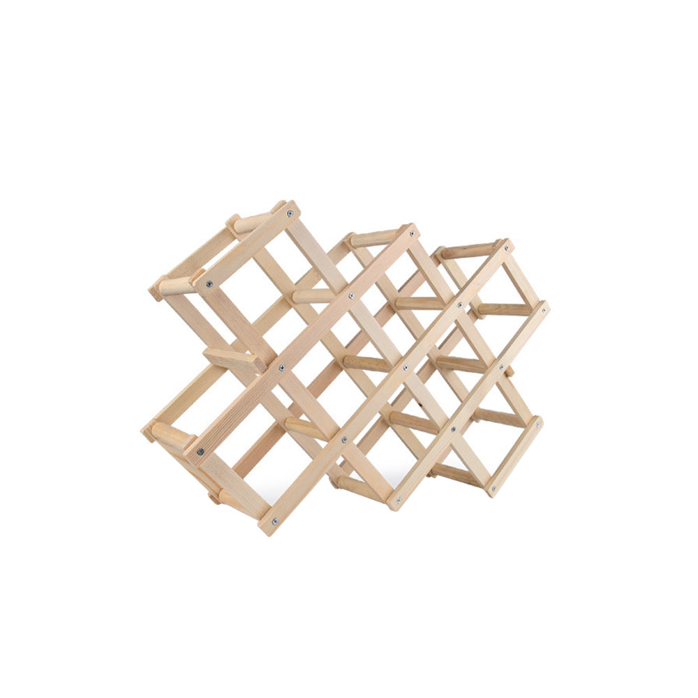 Decorative Foldable Solid Wood Stackable Rack