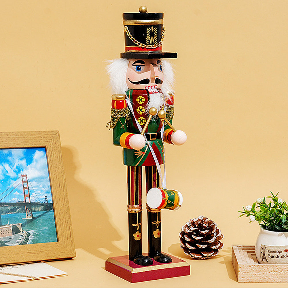 Wooden Nutcracker Soldier Figurine Christmas Ornament