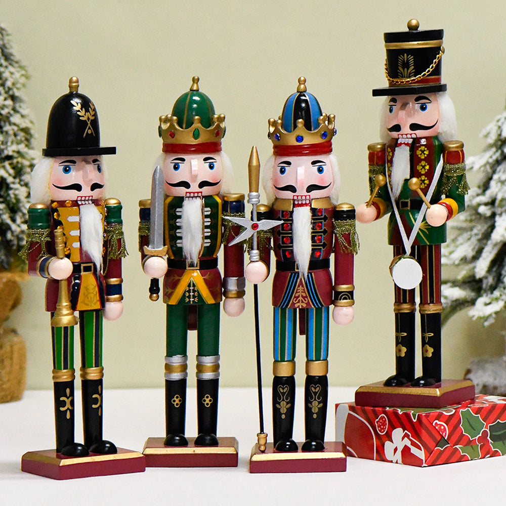 Wooden Nutcracker Soldier Figurine Christmas Ornament