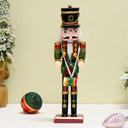 Wooden Nutcracker Soldier Figurine Christmas Ornament