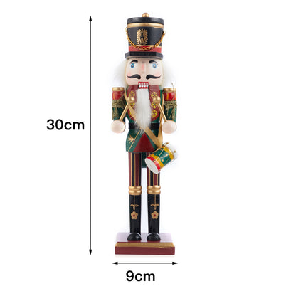 Wooden Nutcracker Soldier Figurine Christmas Ornament