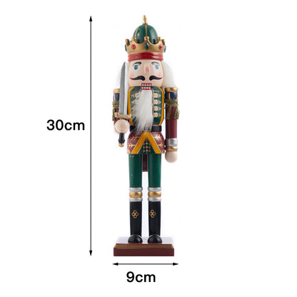 Wooden Nutcracker Soldier Figurine Christmas Ornament